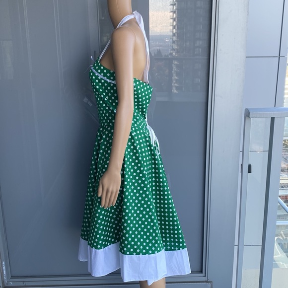 Retro Polka Dot Cotton Dress – A Nostalgic Delight - Picture 2 of 12